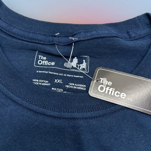 THE OFFICE DUNDER MIFFLIN SCRANTON Men’s 2XL Blue T-Shirt - Picture 3 of 3